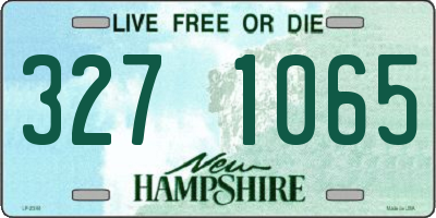 NH license plate 3271065