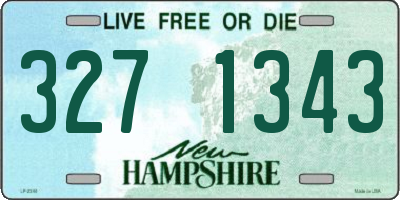 NH license plate 3271343