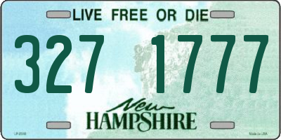 NH license plate 3271777