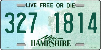 NH license plate 3271814