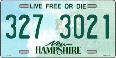 NH license plate 3273021