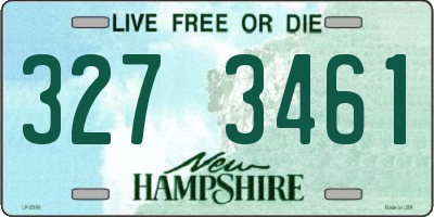 NH license plate 3273461