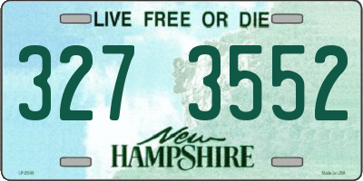 NH license plate 3273552