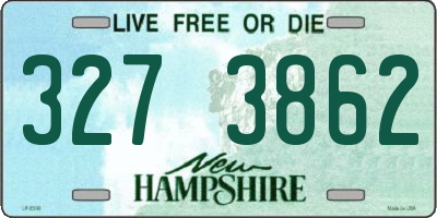 NH license plate 3273862