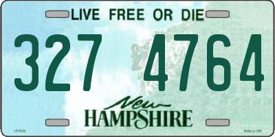 NH license plate 3274764