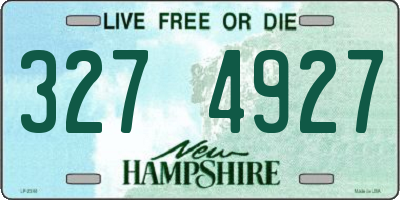 NH license plate 3274927