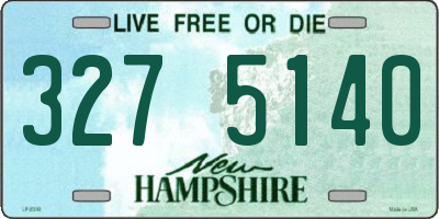 NH license plate 3275140