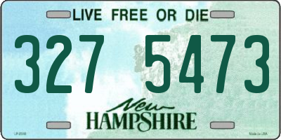 NH license plate 3275473