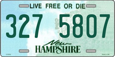 NH license plate 3275807