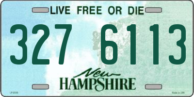 NH license plate 3276113