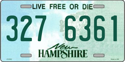 NH license plate 3276361
