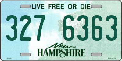 NH license plate 3276363