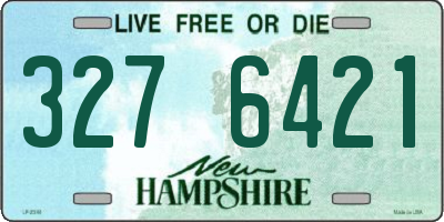 NH license plate 3276421