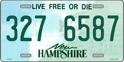 NH license plate 3276587