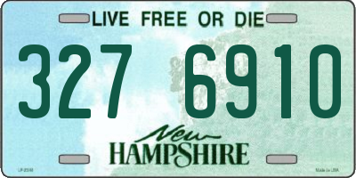 NH license plate 3276910