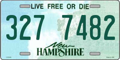 NH license plate 3277482