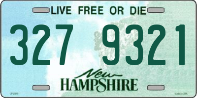 NH license plate 3279321