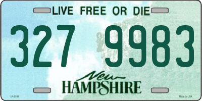 NH license plate 3279983