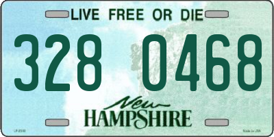 NH license plate 3280468