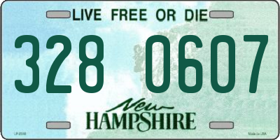 NH license plate 3280607