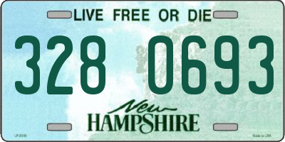 NH license plate 3280693