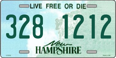 NH license plate 3281212