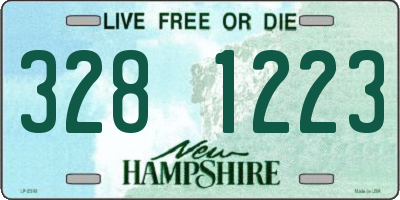 NH license plate 3281223