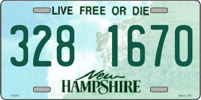 NH license plate 3281670