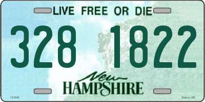 NH license plate 3281822