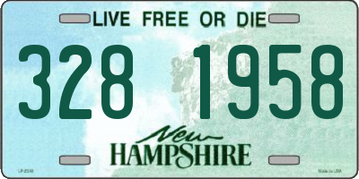 NH license plate 3281958