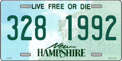 NH license plate 3281992