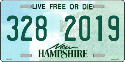 NH license plate 3282019