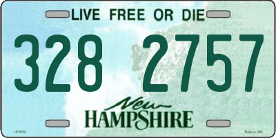 NH license plate 3282757