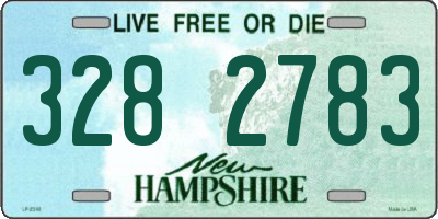 NH license plate 3282783