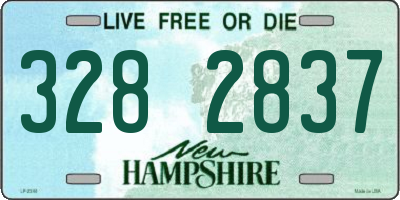 NH license plate 3282837