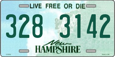 NH license plate 3283142