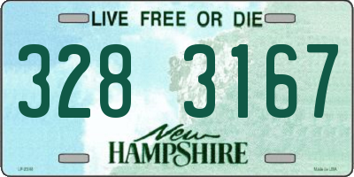 NH license plate 3283167