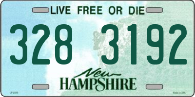 NH license plate 3283192