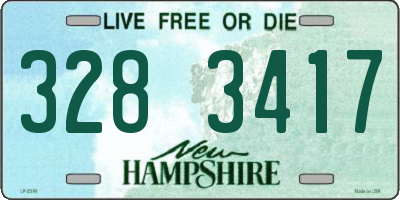 NH license plate 3283417