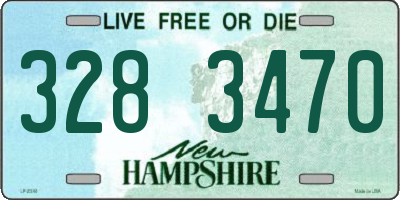 NH license plate 3283470