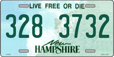 NH license plate 3283732