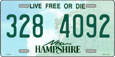 NH license plate 3284092