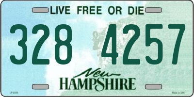 NH license plate 3284257