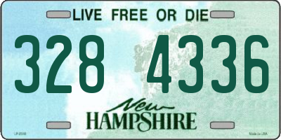 NH license plate 3284336