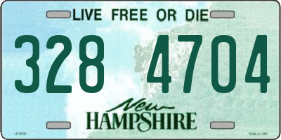 NH license plate 3284704