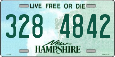 NH license plate 3284842