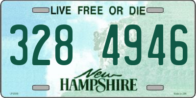 NH license plate 3284946