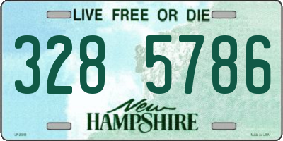 NH license plate 3285786