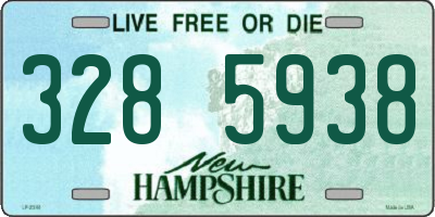 NH license plate 3285938