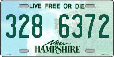 NH license plate 3286372